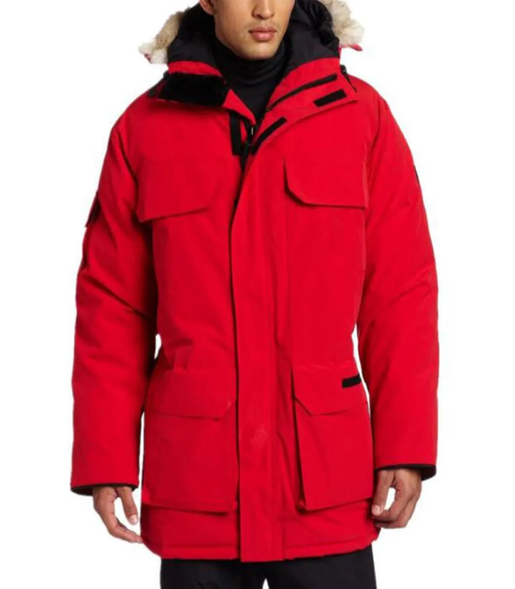 Giacca invernale Uomo Stylist Down Parka Capispalla Piumino con cappuccio in pelliccia grande Taglia XS-XXL1272638