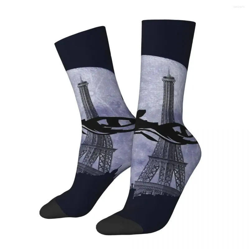 Chaussettes pour hommes heureux drôle Compression t-shirt voleur-Sly rétro Harajuku Hip Hop nouveauté décontracté équipage fou chaussette cadeau imprimé