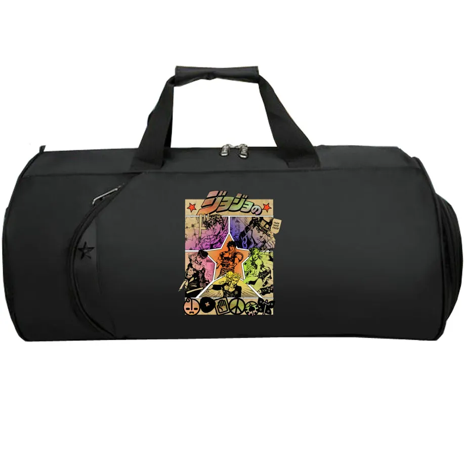 JoJo Bizarre Adventure Sling Bag Hirohiko Araki Duffle Cartoon Tote Bild tryck axelfodral Foto Duffel