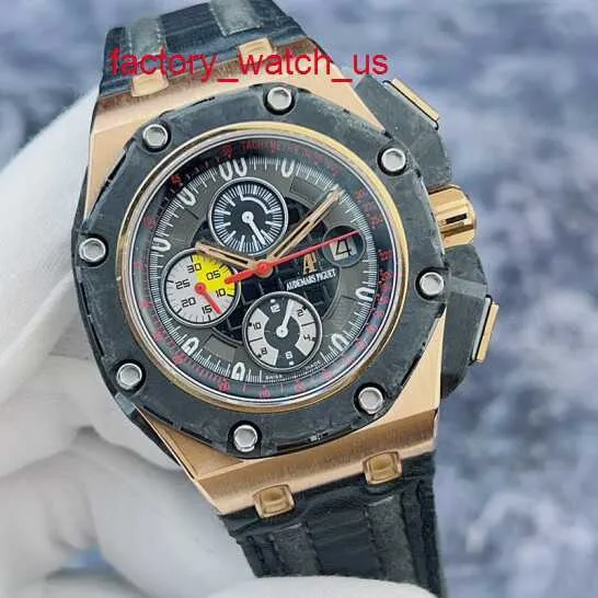 AP Fancy Watch Highend Watch Royal Oak Offshore Series 26290Ro Forged Carbon Ring 18K Rose Gold Material Timing Automatisk mekanisk mens Watch 44mm