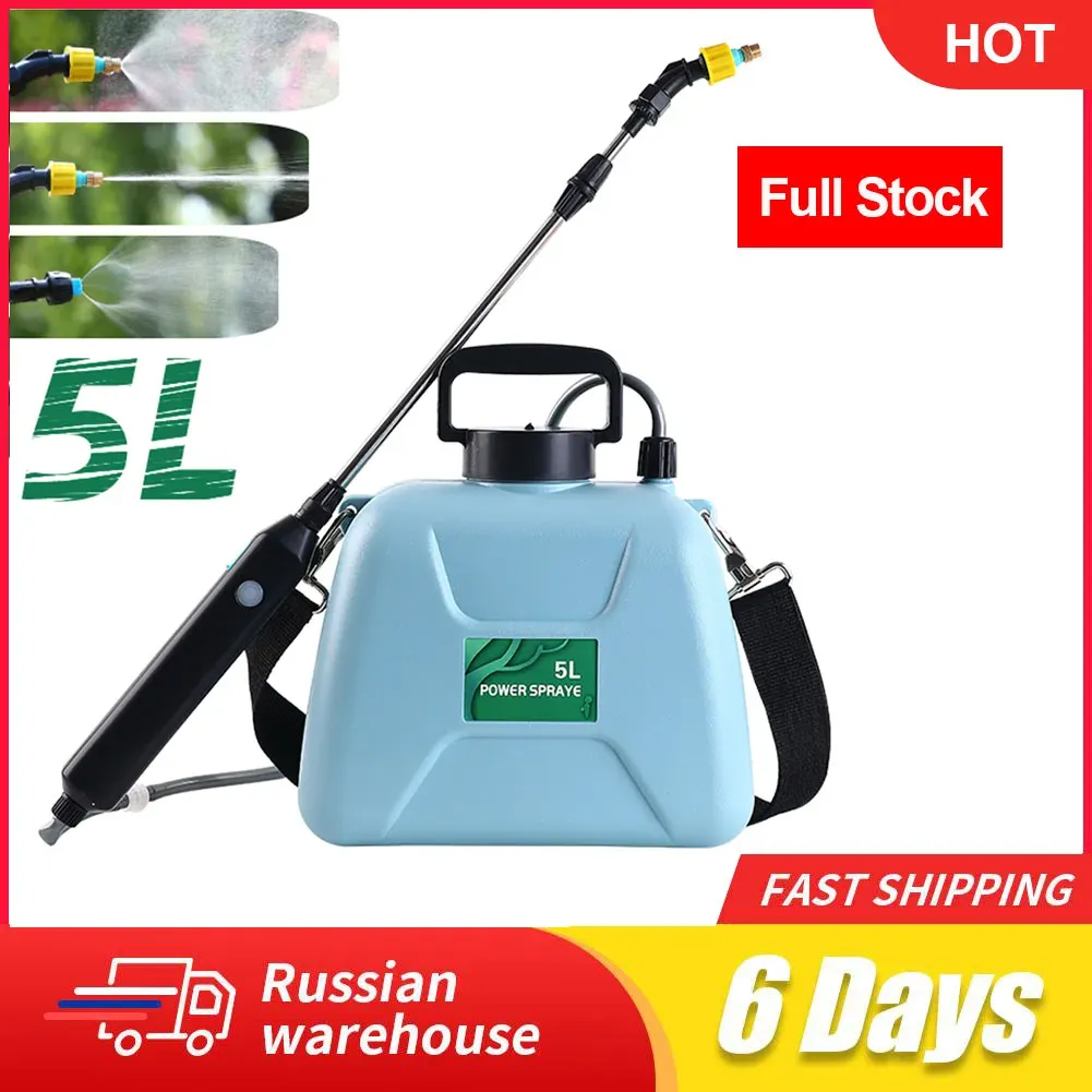 Sprutor 5L Sprinkler Electric Sprayer Agriculture Tools Watering Can Atomizing Watering Bottle Water Sprayer Readgeble Garden Sprayer