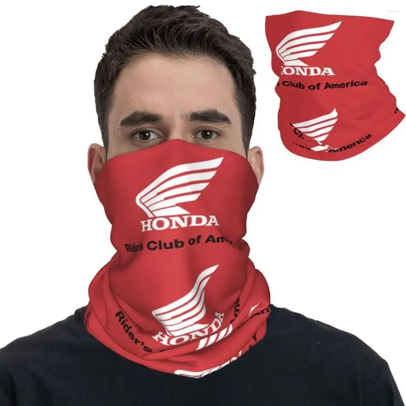 Sciarpe Auto e club Honda Racing Bandana Copri collo Sciarpa magica stampata Fascia multifunzionale Sport all'aria aperta Unisex Traspirante