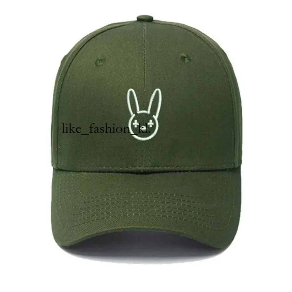 Kötü tavşan şapkası erkek bahar rapçi hip hop% 100 pamuk gorras unisex işlemeli kemik şapkaları 637 baddie tavşan şapka