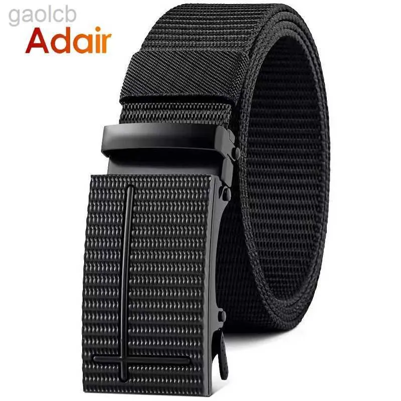 Belts Automatic Nylon Belt Belt Canvas Belts High Quality Jeans Luxury Strap 123 ldd240313