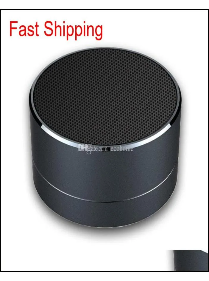 Mini altavoces portátiles A10 Altavoz Bluetooth Manos inalámbricas con ranura para FM Reproductor de audio LED para tableta MP3 Pc en caja 8Cdof Fryqo5098891