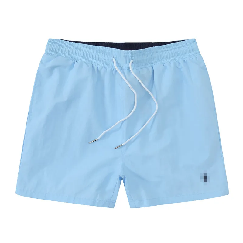 Shorts elásticos de praia bordados de alta qualidade, marca masculina, com secagem rápida, esportes, surf, brisa, roupa de banho, esportes casuais, shorts de natação no oceano