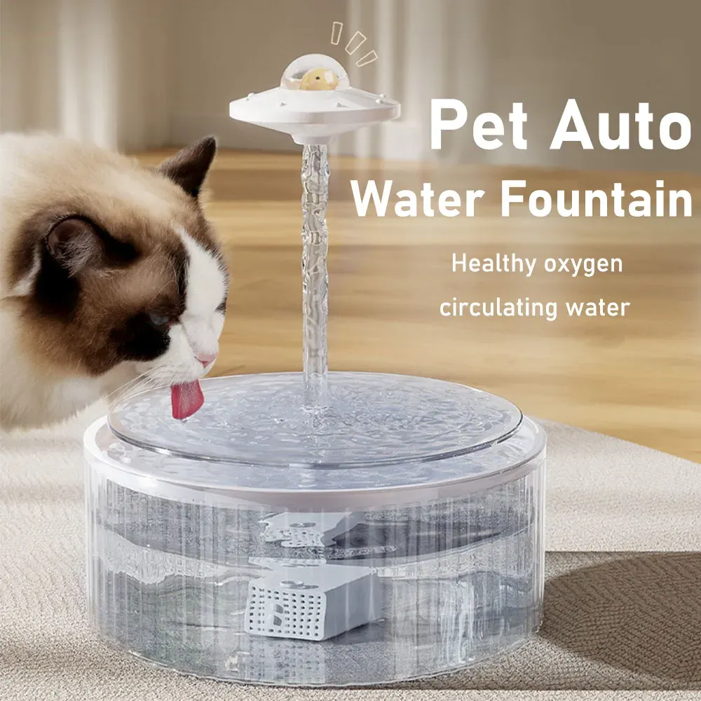 Fonte de água automática para gato, 3l, dispensador de água transparente para cães, bebedor para animais de estimação com filtro, sensor para animais de estimação, acessórios para cães