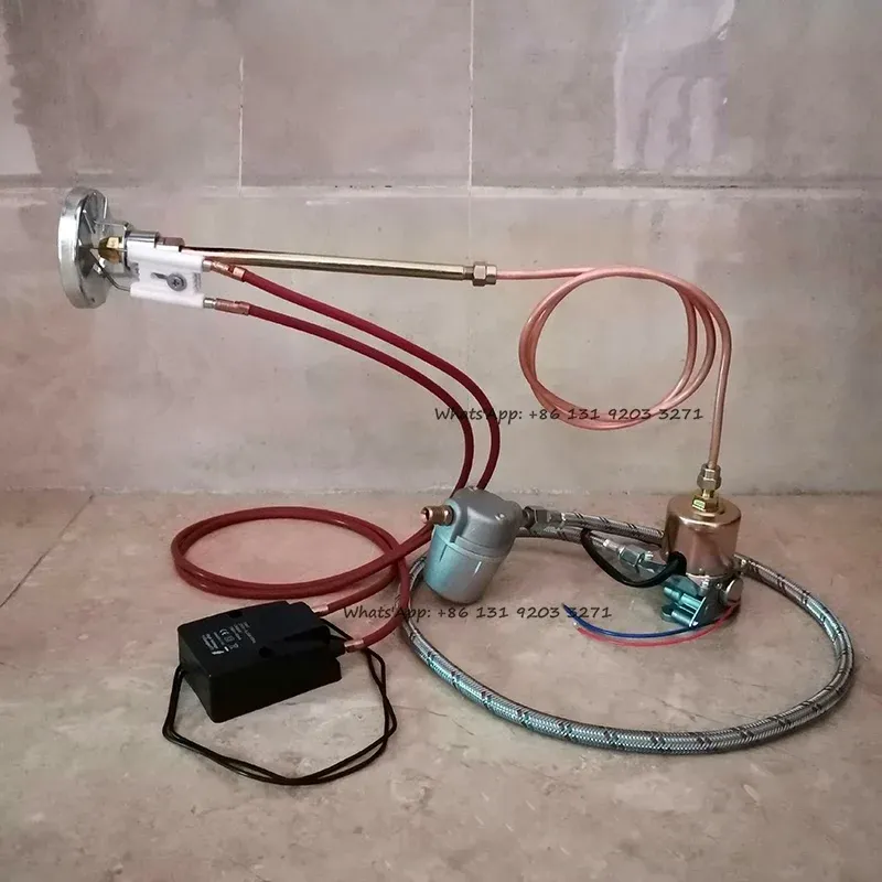 Sprutor biopartikelbrännare tändningssystem tändare injektor elektromagnetisk pump högtryck pack stabil flammolja spray munstycke