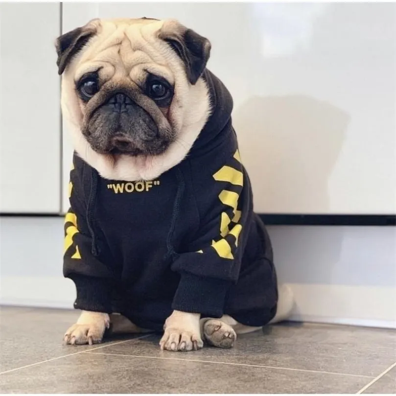 Mode Sport Hoodie för hundar Pet Winter Coat Puppy Clothing Schnauzer Akita French Bulldog Clothes Pugs Fleece Y200917307B