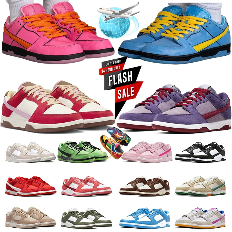 Con scarpe da corsa da uomo Box Panda bianco nero Triple Pink City of Love Blossom Sandrift Bacon Plum Oil Green uomo donna Sneakers designer trainer