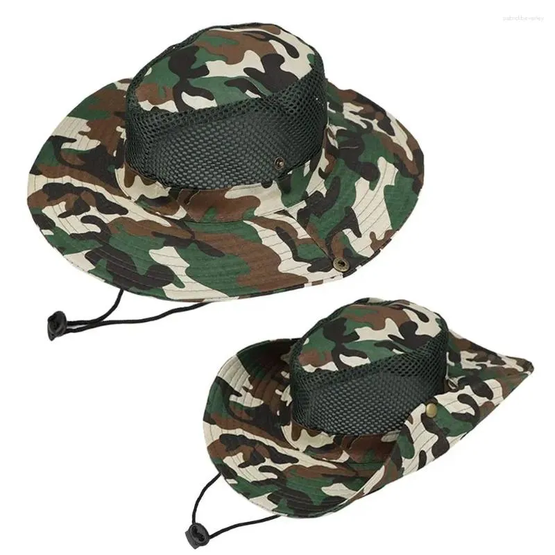 Beretti Cappelli a maglia traspirante Maglietta per esterni per protezione solare Cappuccio da escursionismo Cappelli da pesca a visiera larga per unisex