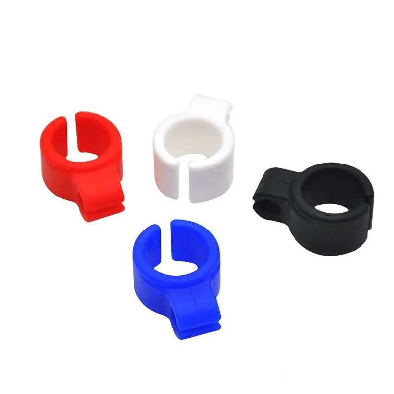 Silicone Ring Cigarette Holder Finger Smoking Ring Regular Size 7-8mm Tobacco Smoke Camouflage Pure Color Smoking accessories