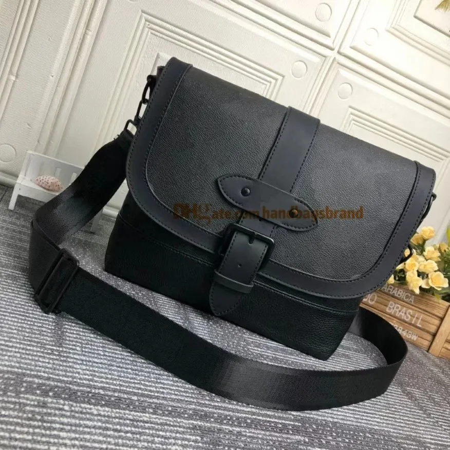 N45911 الكلاسيكية المصمم الفاخرة Saumur Messenger Bag Leather Sport Crossbody Bag Men Scoring Plan