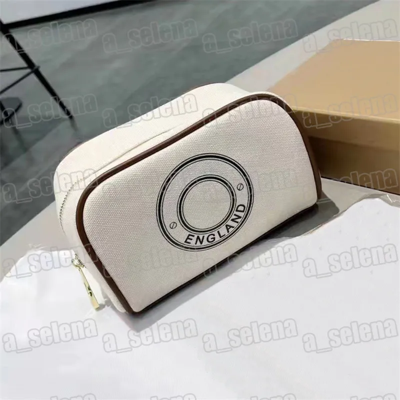 Makeup Organizer Pouch Stylish Canvas Cosmetic Bag, Portable