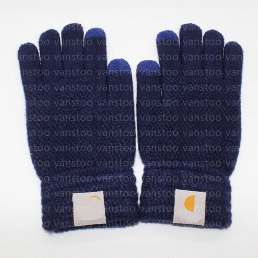 Knitted Gloves classic designer Autumn Solid Color European And American letter couple Mittens Winter Fashion Five Finger Glove238A