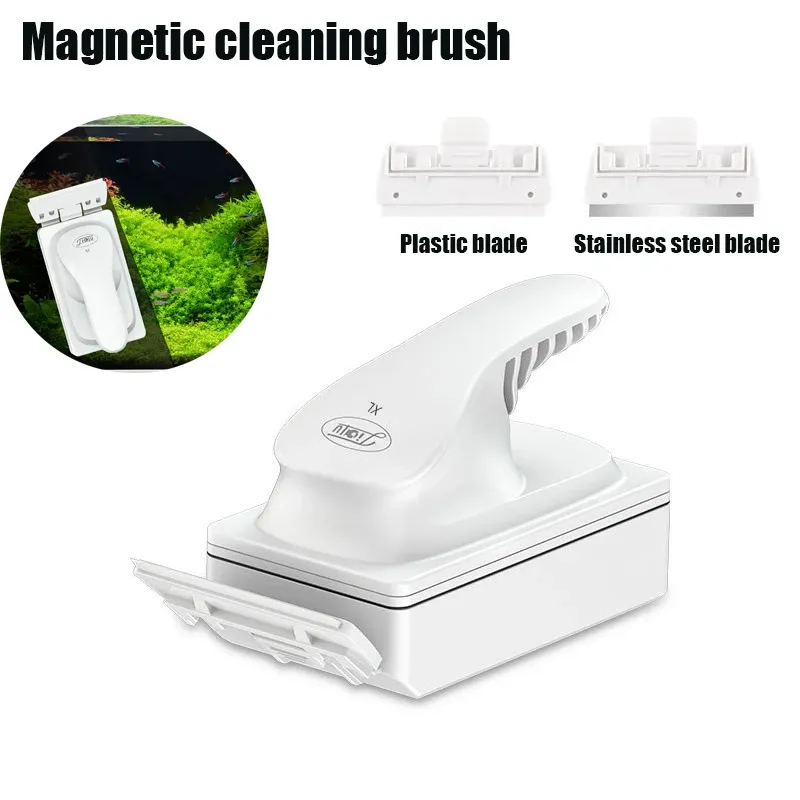 Tools Strong Magnetic Aquarium Cleaner Glass Brush Fish Tank Cleaning Fish Tank Glass Cleaner Brush Algae Scraper for Aquarium