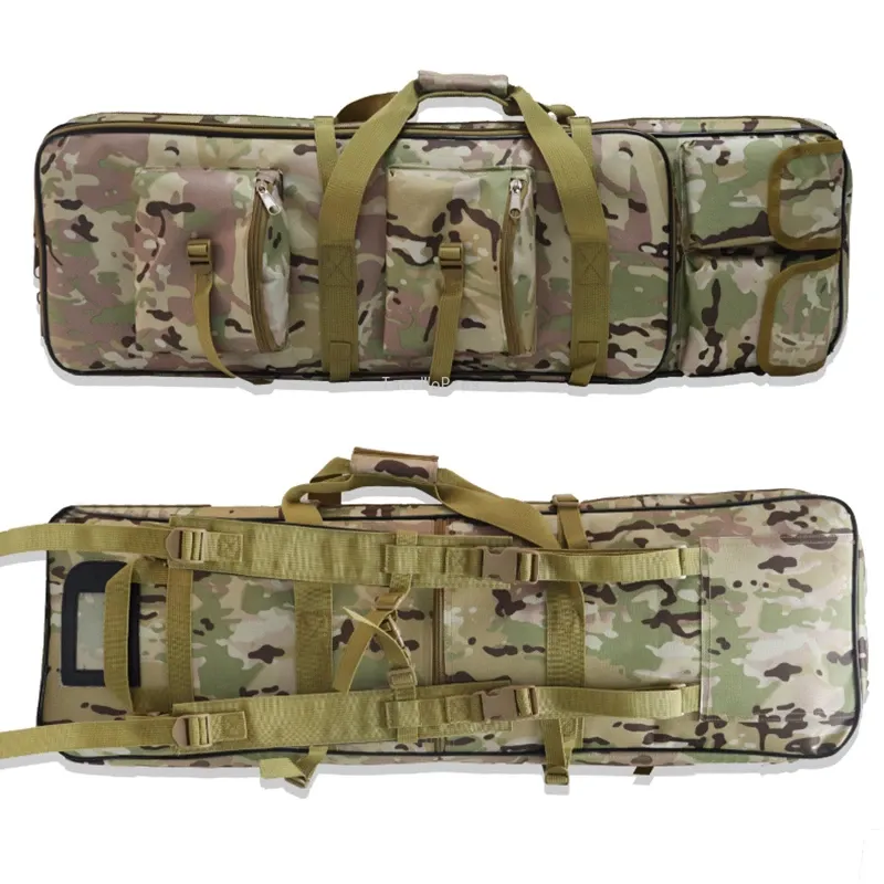 Borse 81 94 114 cm Borsa per pistola da caccia con cuscino Protezione per imbottitura Zaino tattico per fucile Esercito Airsoft Accessori per armi da tiro Borse per custodie