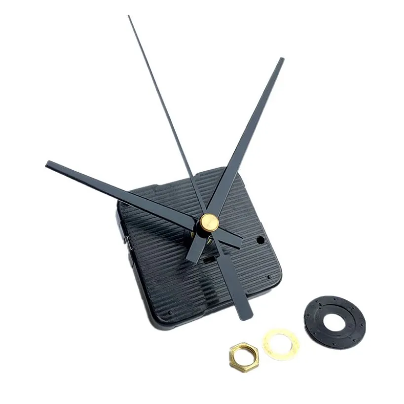 50 Set 22 MILLIMETRI Albero Orologio Da Parete Meccanismo Inserto Sweep Silenzioso con Lancette Nere Kit di Riparazione Orologio FAI DA TE Accessori208V