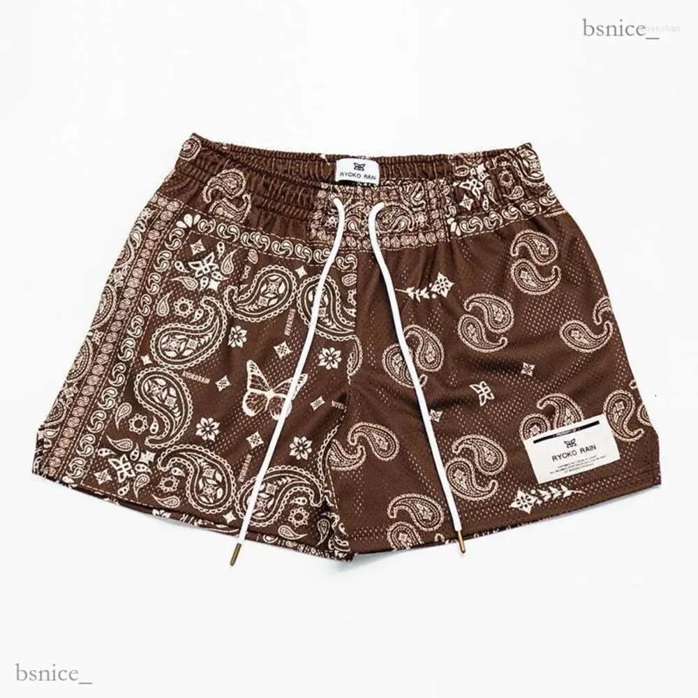 Männer Shorts 2023 Ryoko Regen Mesh Herren Trend Paisley Print Gym Basketball Männer Workout Laufen Kurze Hosen 237