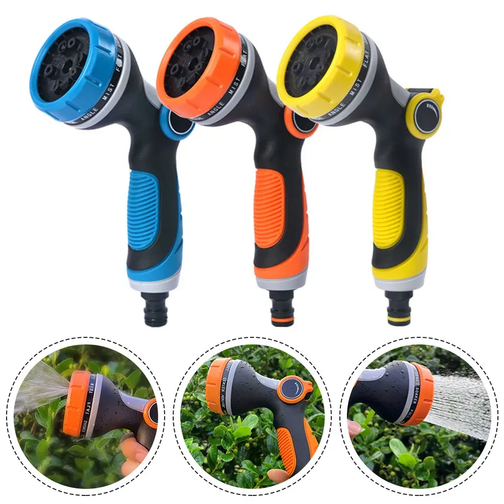 Pistola de água para irrigação de jardim, ferramenta de irrigação de vegetais, pulverizador de lavagem de carro, bico de mangueira de jardim para quintal e estrada