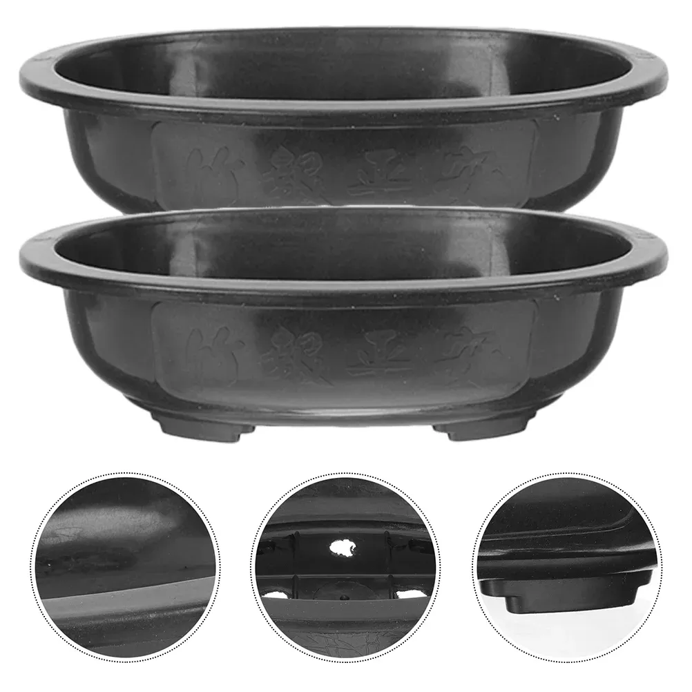 Plantadores decorações grande bonsai vaso de flores doméstico oval plantador ornamento acessório de jardinagem