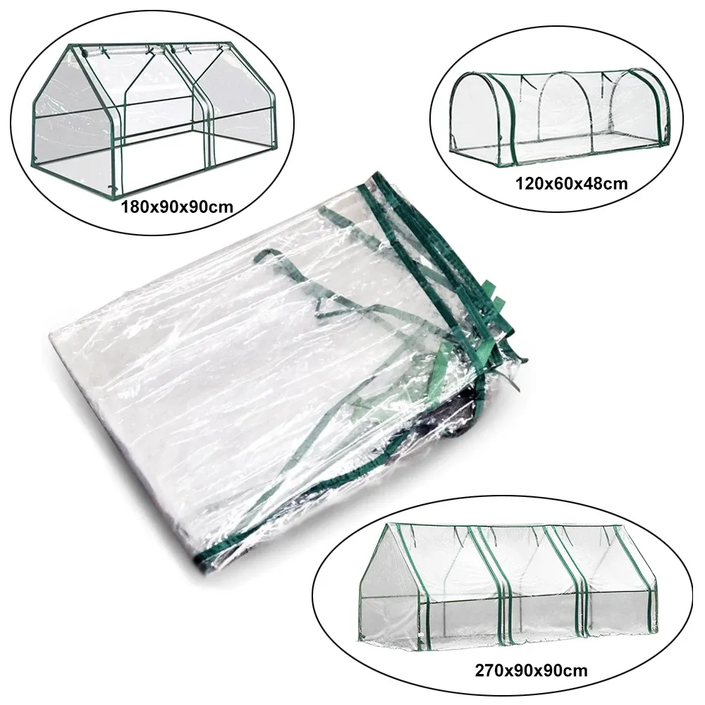 Greenhouses 3 Sizes Greenhouse PVC Transparent Plant Cover without Frame for Indoor Outdoor Gardens Vegetable Plant Seeds Growing