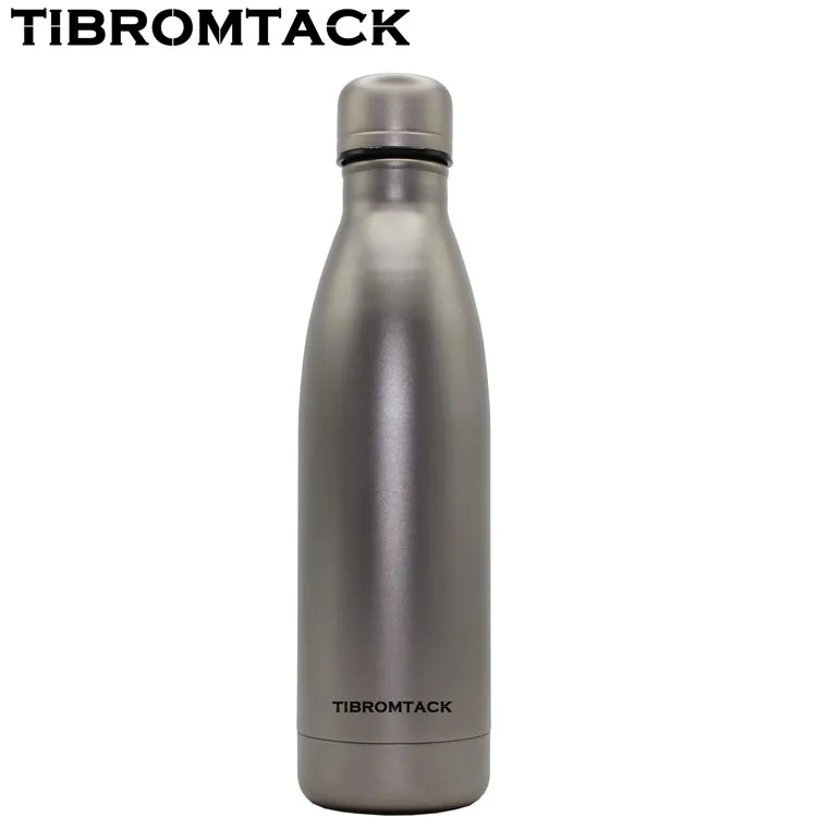 Garrafas de água esportivas TIBROMTACK 23 fl oz, garrafas de água de titânio superleves, formato de cola à prova de vazamento de parede única reutilizável