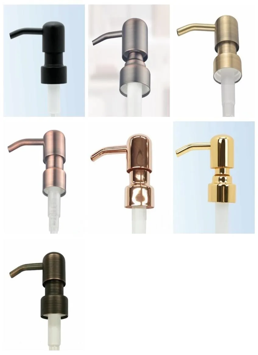 28400 SOAP DISPENSER PUMPS GULL SVART SVART Koppar Mässing Brons Rust Proof 304 Rostfritt stål Vätskepump för kök badrumsburk NOT9115834