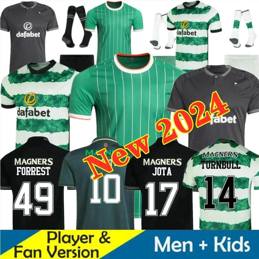 2024 Celtes Kyogo Football Shirt FC 23 24 Home European Away Third Soccer Jerseys Celtic Daizen Reo McGregor 80 84 86 88 88 97 99 HOOPS ANNIVERSAIRE IRRISH ORIGINS SPECIAL