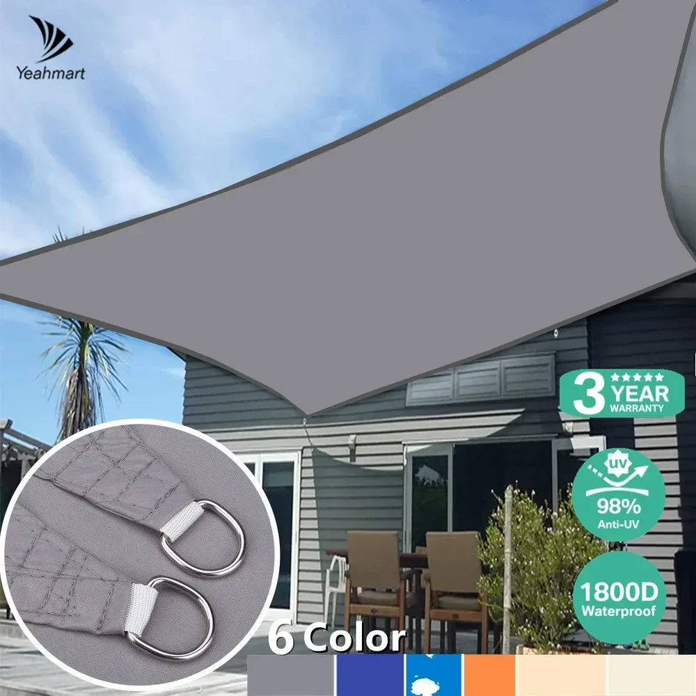 Reti 5x3M/4x3M Impermeabile Grande Ripari Per Il Sole Protezione Solare Tettoia Esterna Giardino Patio Piscina Ombra Vela Tenda da campeggio Ombra Net