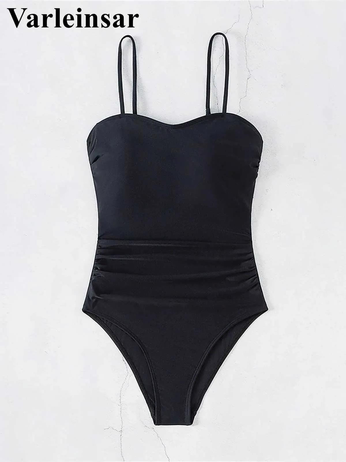 Swim Wear S.XL med nya blommor Tryck med högt snitt på benen One Piece Swimsuit Women Swimits utan tillbaka vadderad baddräkt V5356 Aquatic Sports 240311