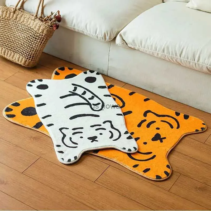 Halılar Tiger Halı Zemin Mat 40*60/50*80cm paspas 1pc Düzensiz Zemin Mat Yatak Odası Başucu Battaniyesi Banyo Oturma Odası Halı