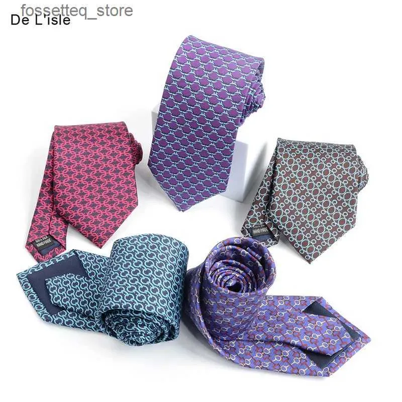 Corbatas Estilo de moda % Corbata estampada de seda Corbata para hombre Corbatas Kravat Gravatas Regalos para hombres Cravat Coata L240313