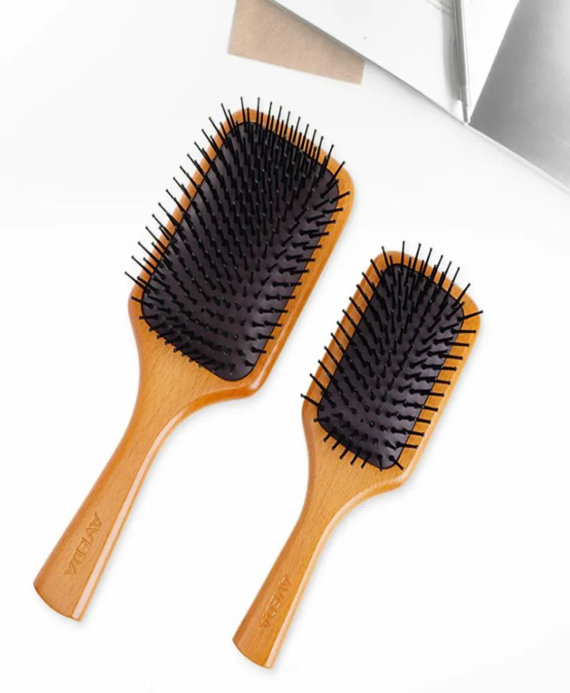 Släpp en toppkvalitet Aveda Paddelborste Brosse Club Massage Hairbrush Comb Förhindra Trichomadesis Hair Sac Massager7212783