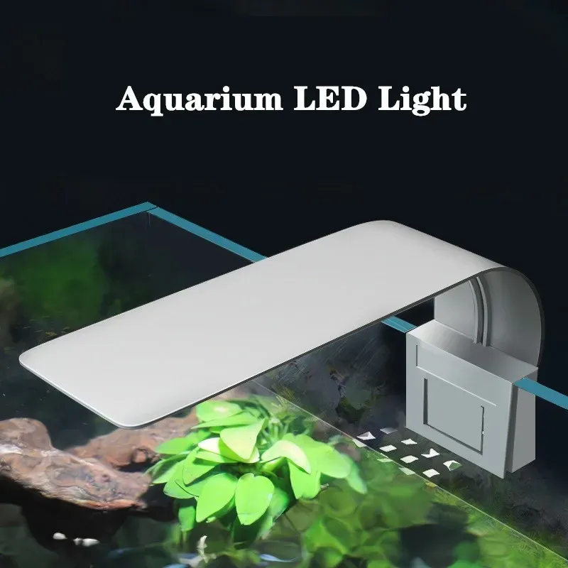 Illuminazione Luci per acquario a LED super sottili Luce per piante acquatiche Impermeabile per acquario piantato ClipOn Accessori per acquari con luce a LED