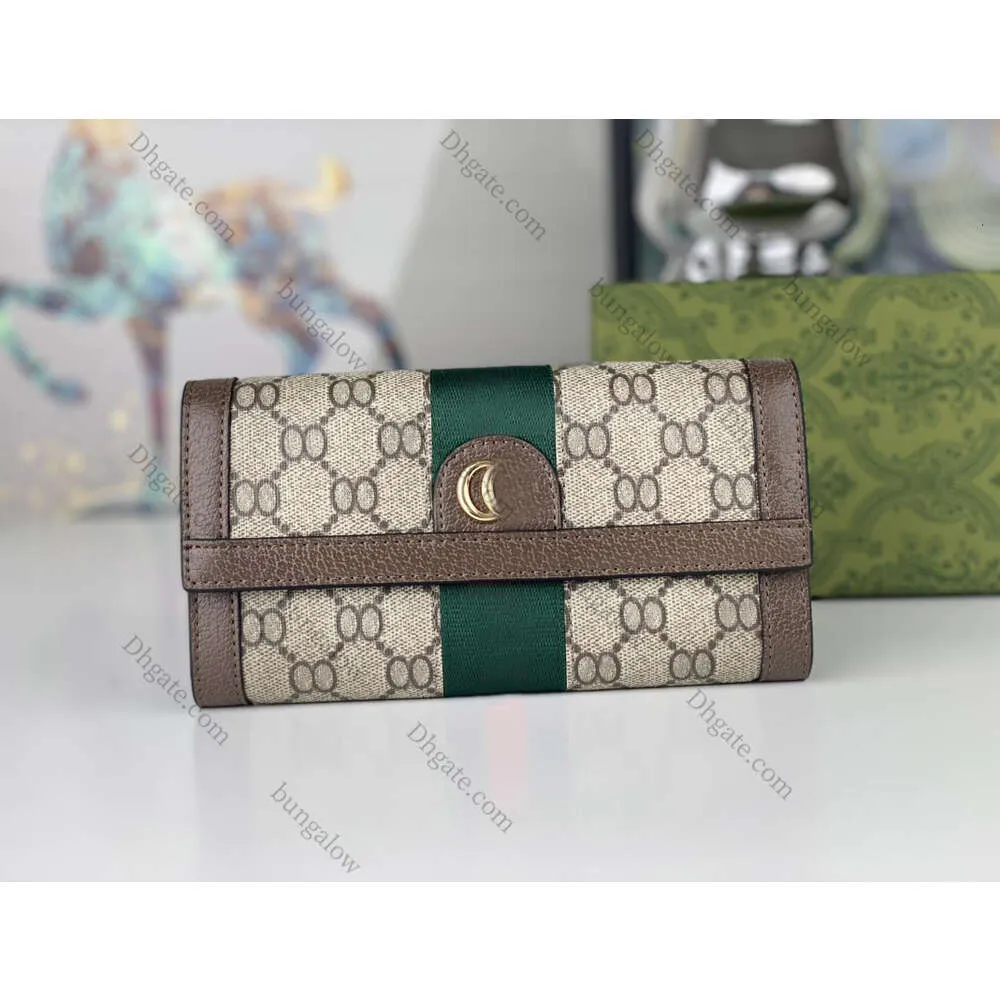 Designer Portefeuilles Luxe Ophidia Portemonnees Heren Dames Kaarthouders Mode Marmont Dubbele Letters Lange Clutch Klassieke Digram-tassen met originele doos