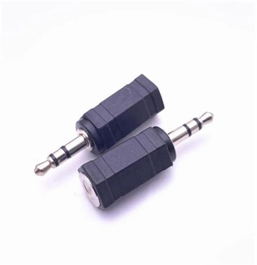 35 mm mężczyzn do 25 mm żeńskie złącza stereo audio mikrofon adapter mini jack adaptera 270N466I24073427777