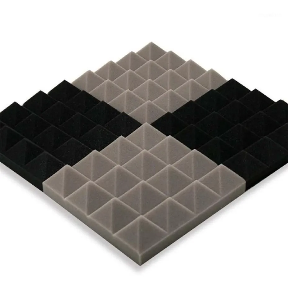 25x25x5cm Acoustic Foam Treatment Sound Proofing Sound-absorbing Noise Sponge Excellent Sound Insulation Soundproof wall sticker1312J