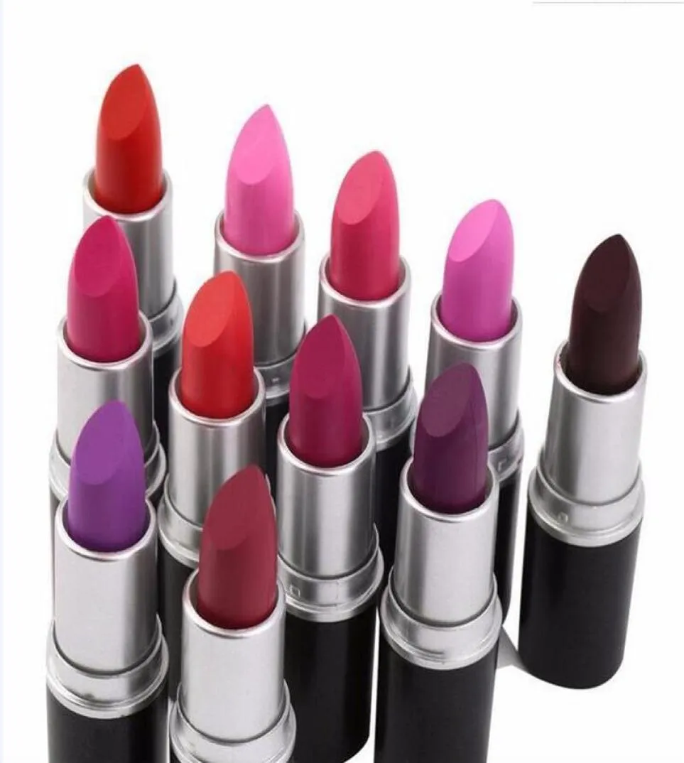 2018 Matte Lipstick M Makeup Luster Retro Lipsticks Frost Sexy Matte Lipsticks 3G 25 kolorów pomadki z angielską nazwą 8022380