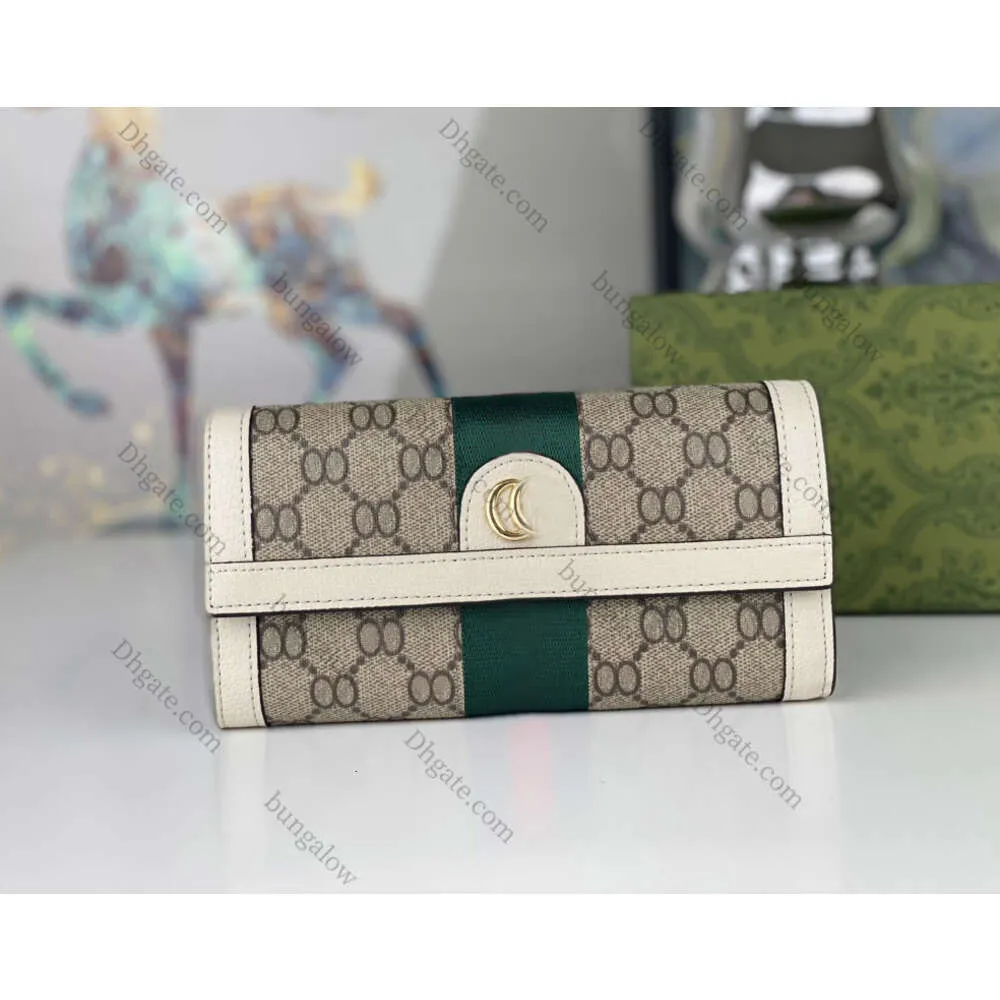 2024 Designer Portefeuilles Luxe Ophidia Portemonnees Mannen Vrouwen Kaarthouders Mode Marmont Dubbele Letters Lange Clutch Klassieke Digram Zakken met originele doos