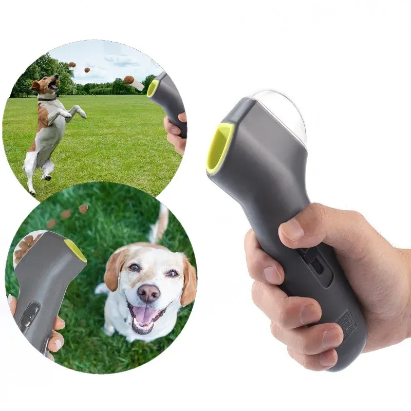 Toys Dog Interactive Training Toy Pet Snack Catapult Launcher Outdoor Beach Toy Dog Cat Treat Launcher Snack Food Feeder Pet Supplies