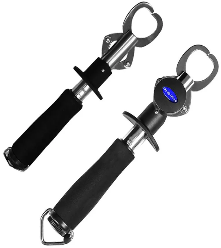 Pinza da pesca in acciaio inossidabile con pesatura e righello Fish Grip Lip Clamp Grabber Pinza Tackle Accessorio1224112