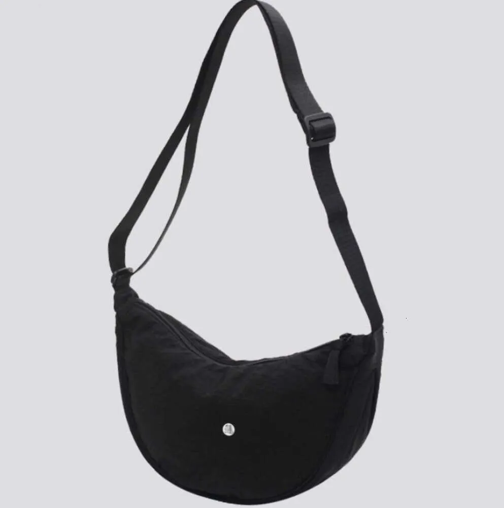 Borsa Lululemens firmata Donna Stesso stile Oblique Cross Bun Leisure Yoga Borsa a tracolla in nylon per yoga sportiva Borsa a tracolla di lusso