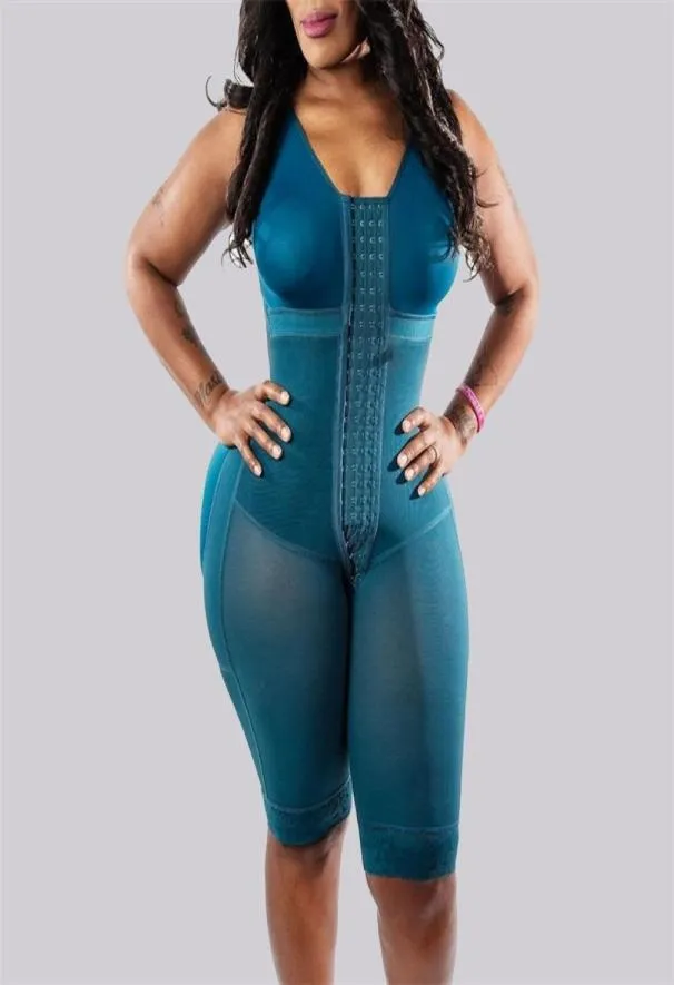 Women Postoperative Shapewear Corset Faja Colombianas Full Body High Compression Bra Waist Trainer Modeling Strap 2201151239005