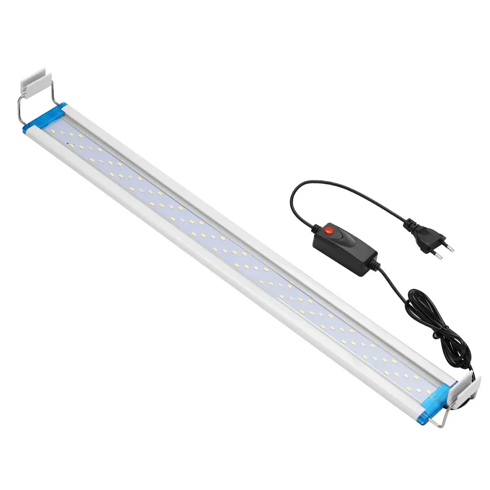 Aquariums Super Slim LEDS Oświetlenie Akwarium Wodoodporne Wodoodporne Klips na lampie do akwarium na akwarium