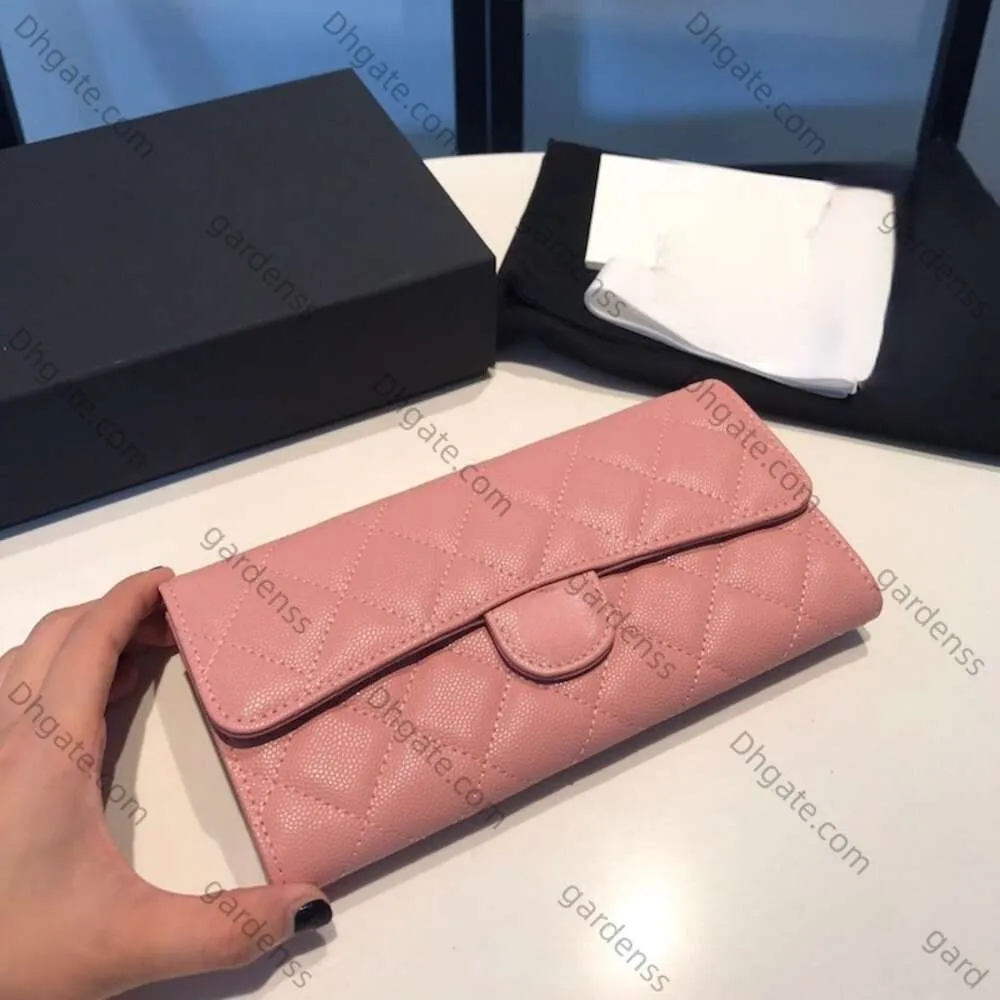 2024 Wallet Designer Woman Small Wallet Card Holder Wallet Mirror Quality Caviar Wallet Zipper Wallet Womens Genuine Leather Wallet Long Wallet Quilted Clutch Bag