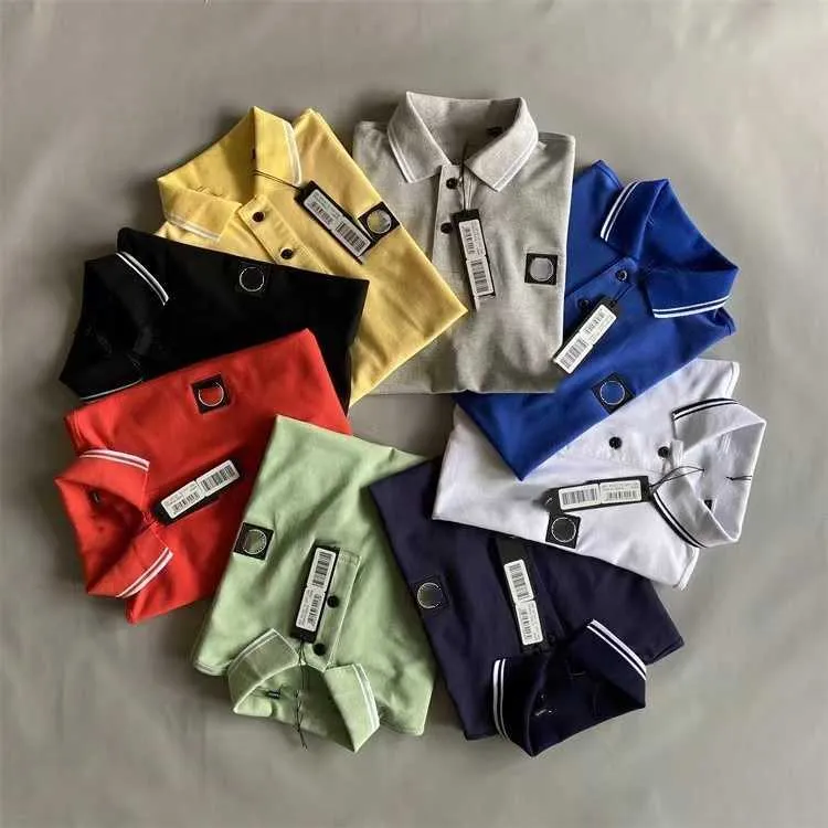 Designer Top Shirts Cotton Stone Polos Sweatshirt Compass Armband Cotton Lose Short Sleeve Pullover Stones Island T Summer Short