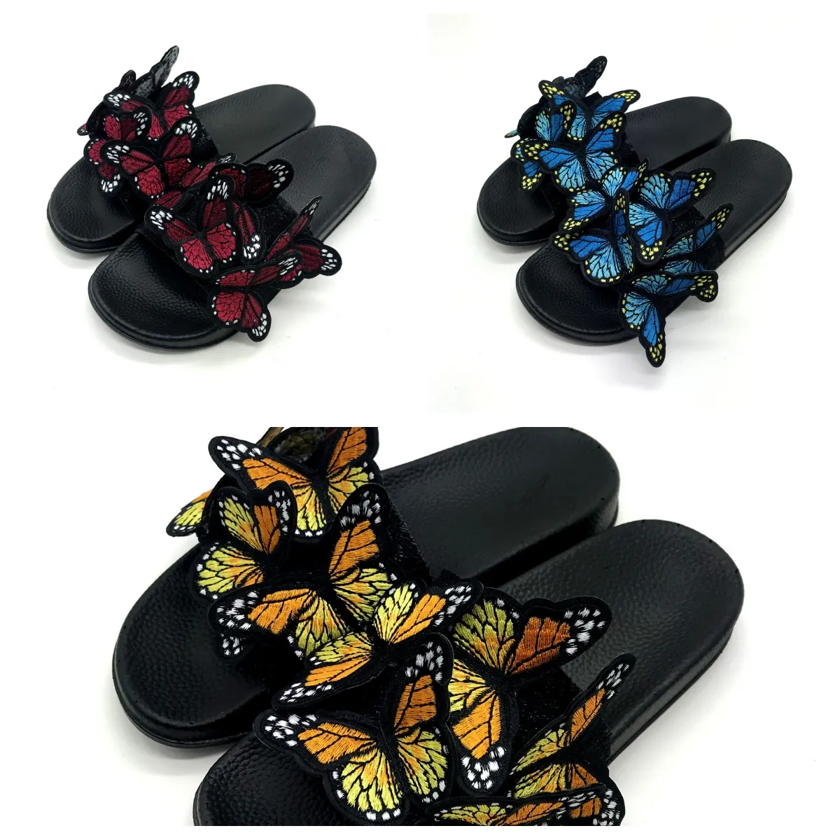 2024 Designer Slider Sandal Hommes Pantoufles Black Bee Tigers Slide Canva Vert Summer Beach Slides Taille 36-41 GAI