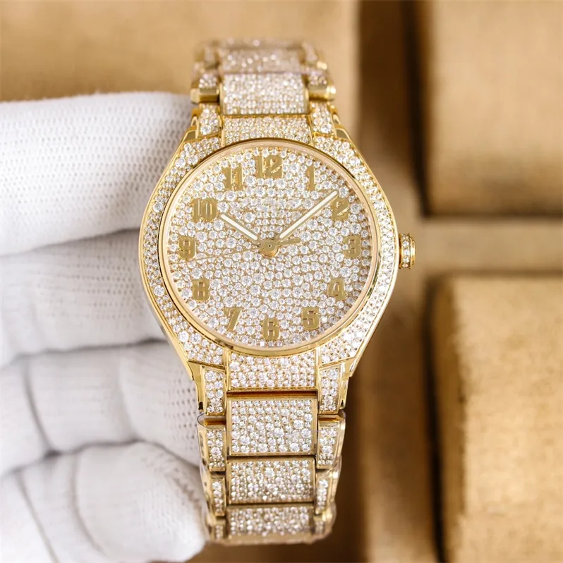 Babysbreath Diamond Watch Mens Watches 904L Çelik Relojes 36mm 324SC Otomatik Mekanik Hareket Motre Lüks Olun Luxury Watch Wristwatches 03