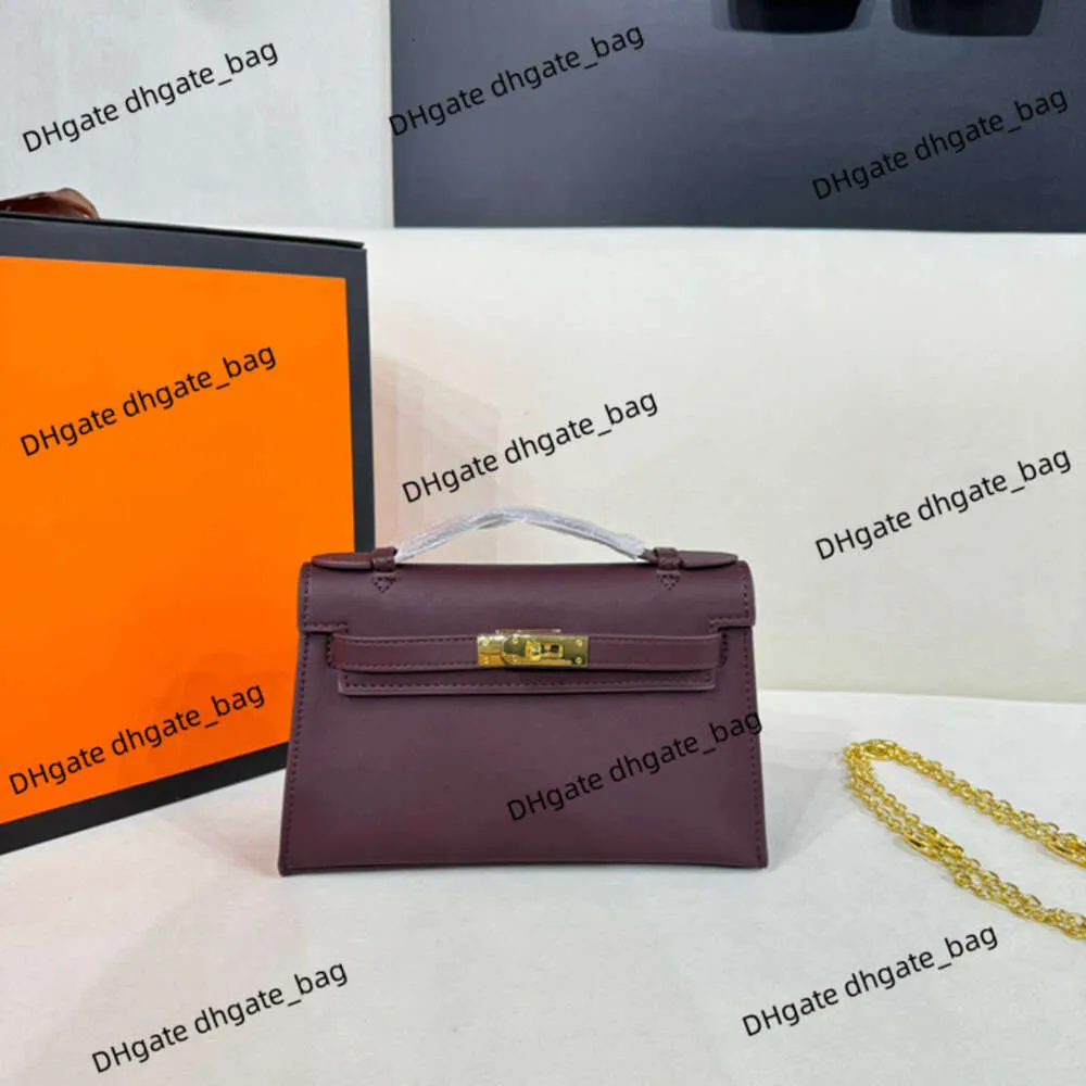 DHgate.com:Designer Mini Leather Gold Buckle Single Shoulder